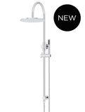 Round Gooseneck Shower Set with 300mm rose, Single-Function Hand Shower - Polished Chrome - MZ0906-R-C