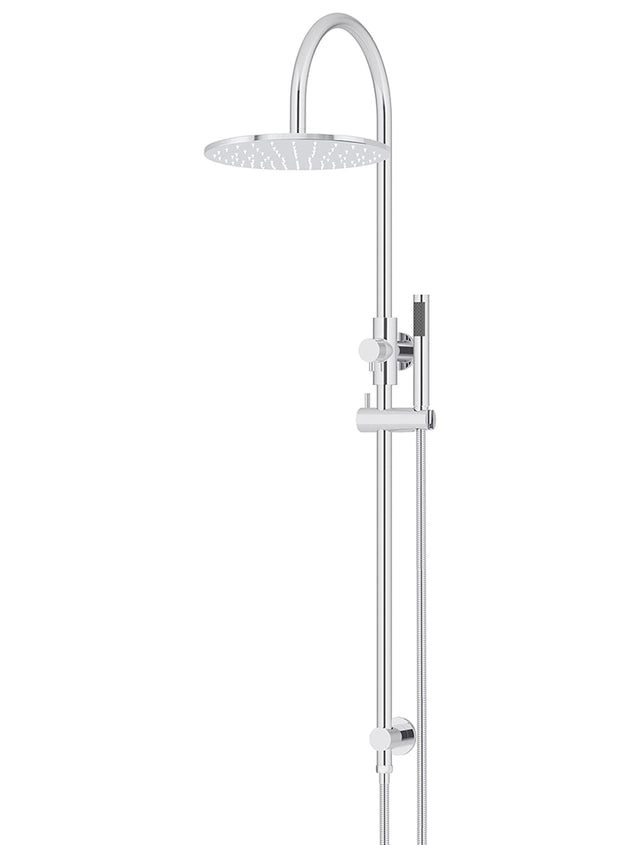 Round Gooseneck Shower Set with 300mm rose, Single-Function Hand Shower - Default Title (SKU: MZ0906-R-C) by Meir
