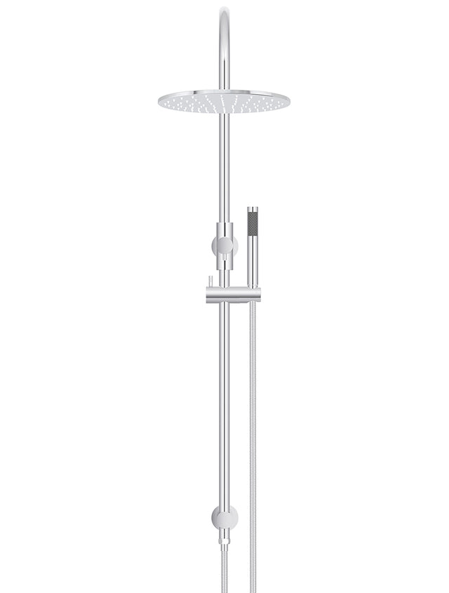 Round Gooseneck Shower Set with 300mm rose, Single-Function Hand Shower - Default Title (SKU: MZ0906-R-C) by Meir