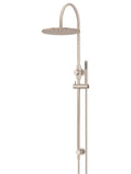 Round Gooseneck Shower Set with 300mm rose, Single-Function Hand Shower - Champagne - MZ0906-R-CH