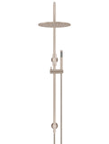 Round Gooseneck Shower Set with 300mm rose, Single-Function Hand Shower - Champagne - MZ0906-R-CH