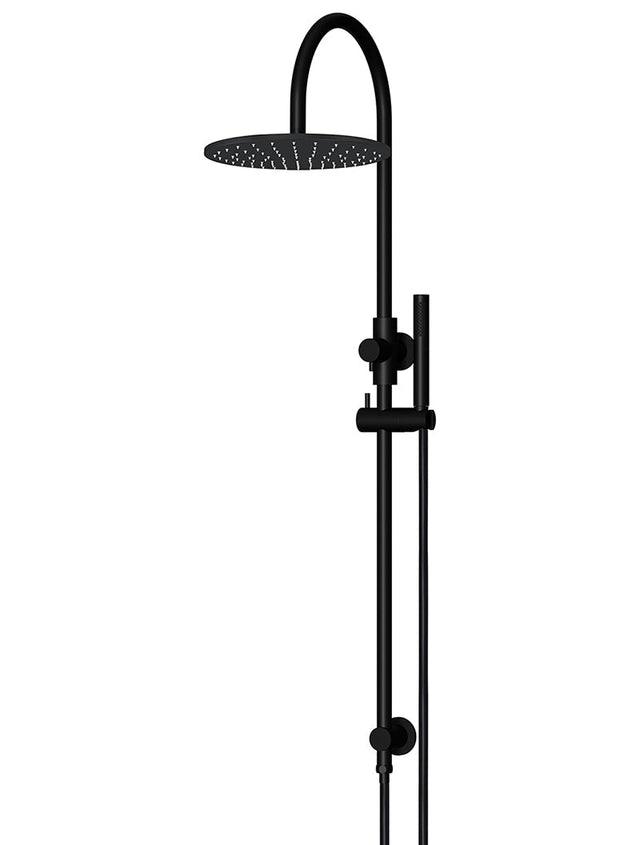 Round Gooseneck Shower Set with 300mm rose, Single-Function Hand Shower - Default Title (SKU: MZ0906-R) by Meir