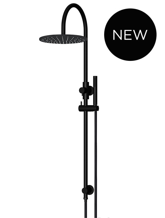 Round Gooseneck Shower Set with 300mm rose, Single-Function Hand Shower - Default Title (SKU: MZ0906-R) by Meir