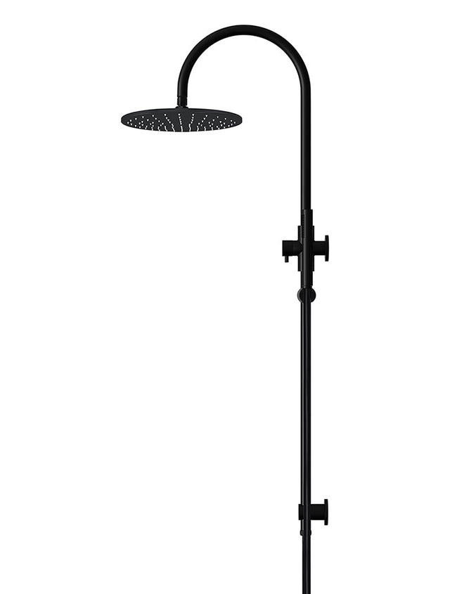 Round Gooseneck Shower Set with 300mm rose, Single-Function Hand Shower - Default Title (SKU: MZ0906-R) by Meir