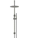 Round Gooseneck Shower Set with 300mm rose, Single-Function Hand Shower - Shadow Gunmetal - MZ0906-R-PVDGM