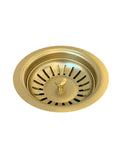 Lavello Sink Strainer and Waste Plug Basket with Stopper - Brushed Bronze Gold - MST04-PVDBB