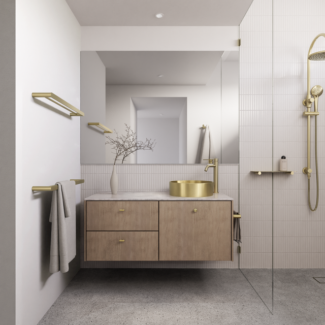 Round Tall Curved Basin Mixer - Default Title (SKU: MB04-R3-PVDBB) by Meir