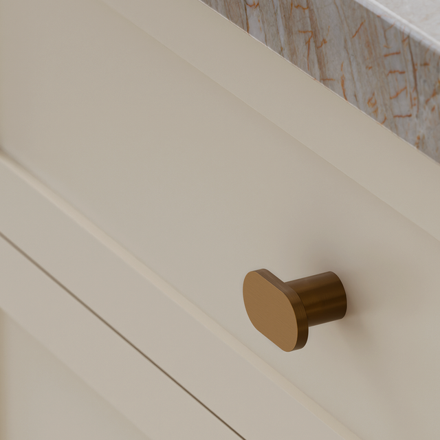 Öppen T-Pull Cabinet Handle (Brushed) - Default Title (SKU: MRCH-1T00N-PVDBZ) by Meir