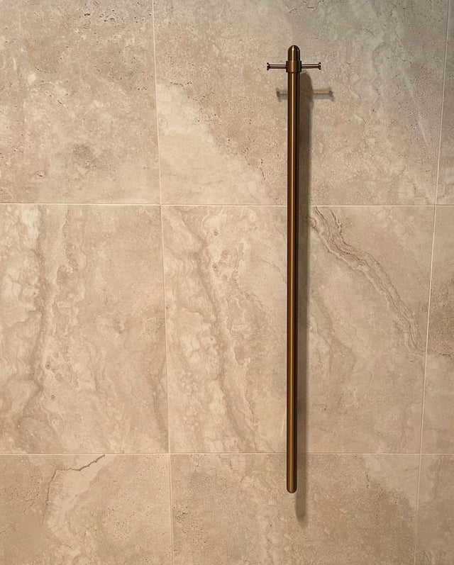 Heated Vertical Towel Rail - Default Title (SKU: MHT02B-PVDBZ) by Meir