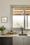 Round Gooseneck Kitchen Mixer Tap with Pinless Handle - Shadow Gunmetal - MK03PN-PVDGM