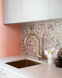 Lavello Kitchen Sink - Single Bowl 380 x 440 - PVD Brushed Bronze Gold - MKSP-S380440-PVDBB
