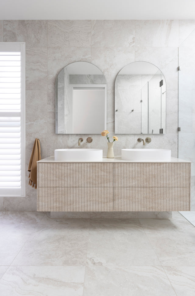 Round Wall Mixer Short Pin lever Trim Kit (In-wall Body Not Included) - Default Title (SKU: MW03S-FIN-PVDBN) by Meir