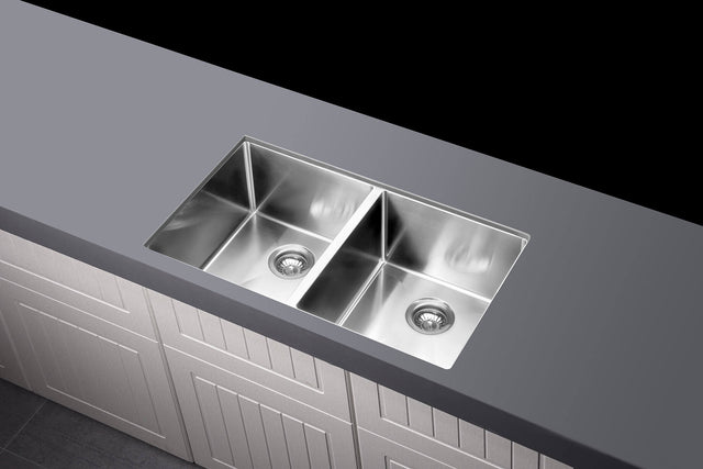 Lavello Kitchen Sink - Double Bowl 760 x 440 - Default Title (SKU: MKSP-D760440-PVDBN) by Meir