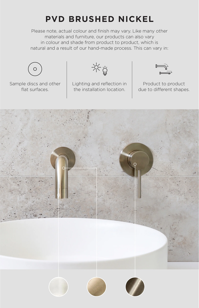 Round Hand Shower on Fixed Bracket - Default Title (SKU: MZ08-R-PVDBN) by Meir