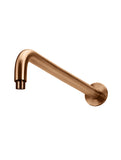 Round Wall Shower Curved Arm 400mm - Lustre Bronze - MA09-400-PVDBZ