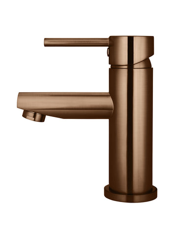 Round Basin Mixer - Lustre Bronze