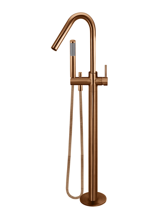 Round Freestanding Bath Spout and Hand Shower - Default Title (SKU: MB09-PVDBZ) by Meir
