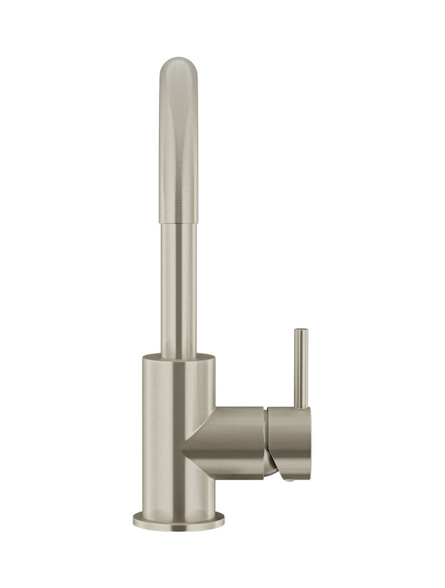 Round Gooseneck Basin Mixer with Cold Start - Default Title (SKU: MB17-PVDBN) by Meir