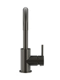 Round Gooseneck Basin Mixer with Cold Start - Shadow Gunmetal - MB17-PVDGM