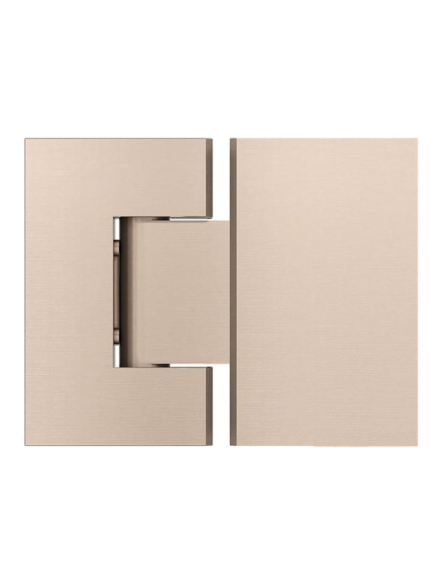 Glass to Glass Shower Door Hinge - Champagne (SKU: MGA01N-CH) by Meir