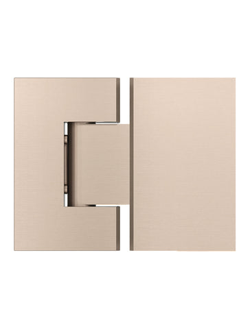 Glass to Glass Shower Door Hinge - Champagne