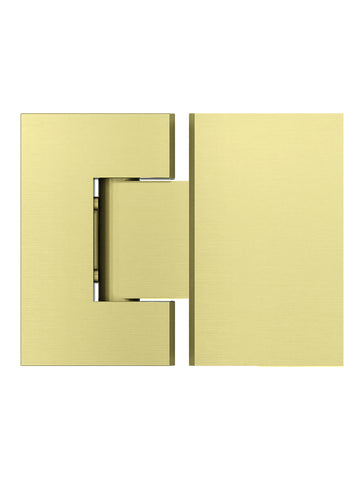 Glass to Glass Shower Door Hinge - PVD Tiger Bronze