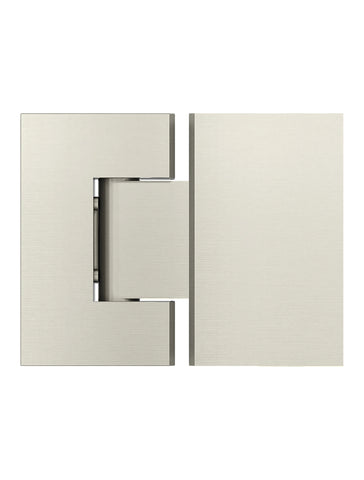 Glass to Glass Shower Door Hinge - PVD Brushed Nickel