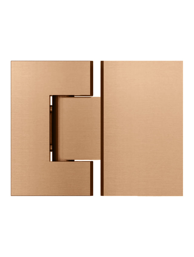 Glass to Glass Shower Door Hinge - Default Title (SKU: MGA01N-PVDBZ) by Meir