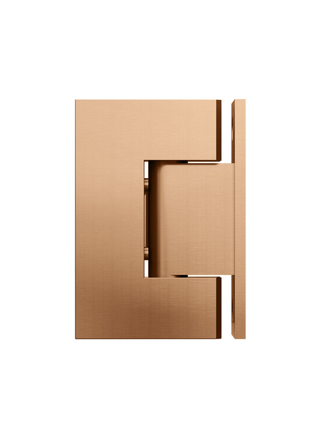 Glass to Wall Shower Door Hinge - PVD Lustre Bronze (SKU: MGA02N-PVDBZ) by Meir