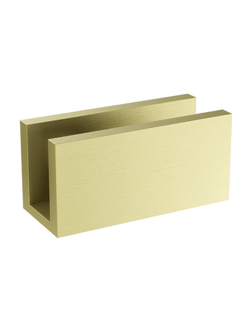 Glass Support U Bracket - PVD Tiger Bronze