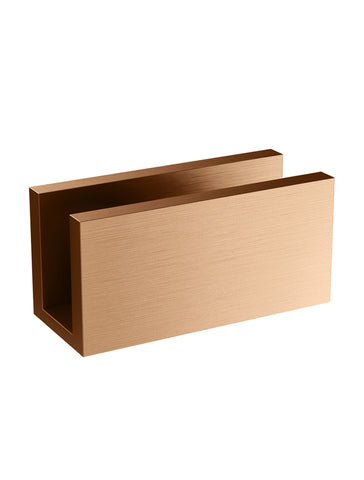 Glass Support U Bracket - Lustre Bronze