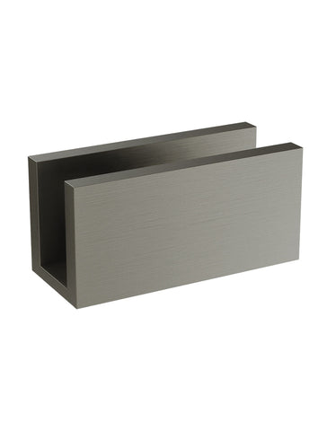 Glass Support U Bracket - Shadow Gunmetal