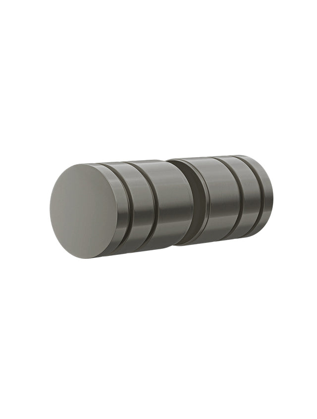 Shower Door Round Handle - Shadow Gunmetal (SKU: MGA04N-PVDGM) by Meir