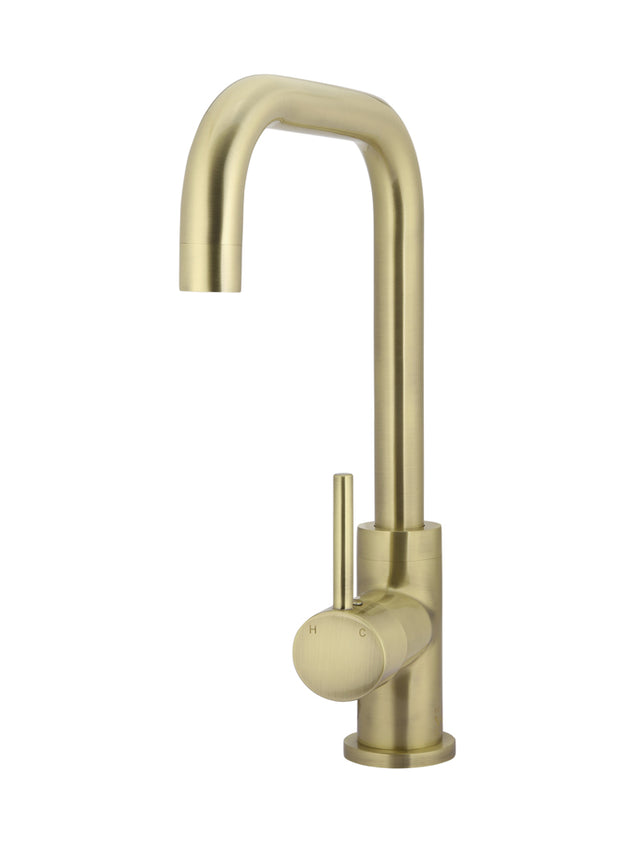 Round Kitchen Mixer Tap - PVD Tiger Bronze (SKU: MK02-PVDBB) by Meir