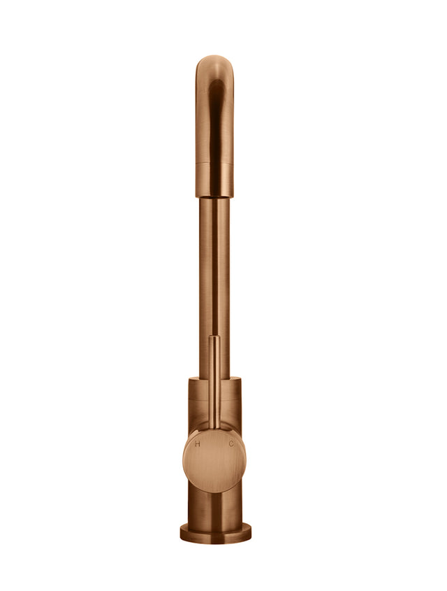 Round Kitchen Mixer Tap - PVD Lustre Bronze (SKU: MK02-PVDBZ) by Meir