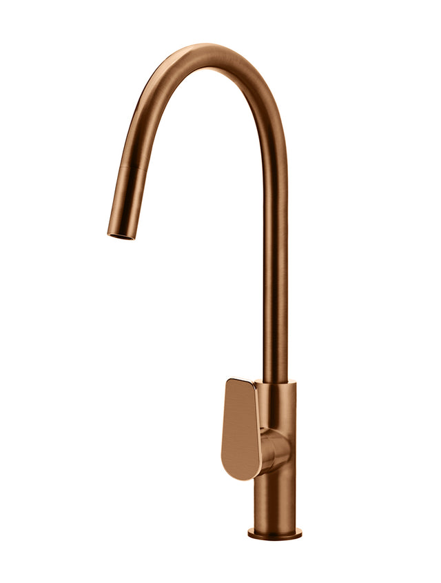 Round Paddle Piccola Pull Out Kitchen Mixer Tap - Default Title (SKU: MK17PD-PVDBZ) by Meir