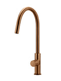 Round Pinless Piccola Pull Out Kitchen Mixer Tap - Lustre Bronze - MK17PN-PVDBZ