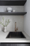 Lavello Kitchen Sink - Single Bowl 450 x 450 - PVD Gunmetal Black - MKSP-S450450-PVDGM