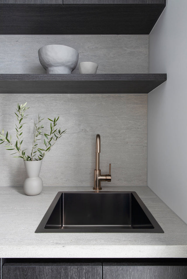 Lavello Kitchen Sink - Single Bowl 450 x 450 - PVD - Default Title (SKU: MKSP-S450450-PVDGM) by Meir