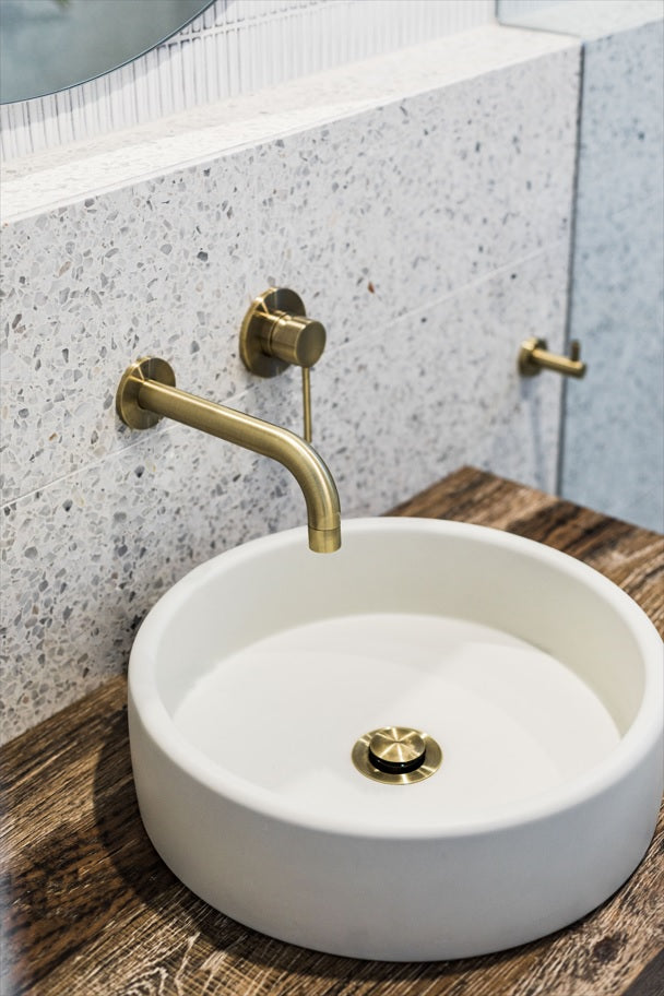 Round Wall Mixer Trim Kit (In-wall Body Not Included) - Default Title (SKU: MW03-FIN-PVDBB) by Meir