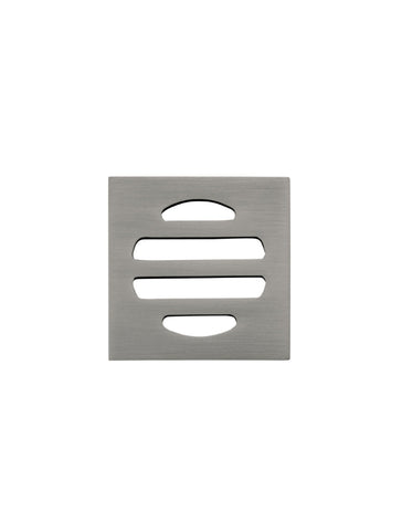 Square Floor Grate Shower Drain 50mm outlet - Shadow Gunmetal