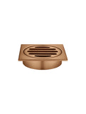 Square Floor Grate Shower Drain 80mm outlet - Lustre Bronze - MP06-80-PVDBZ