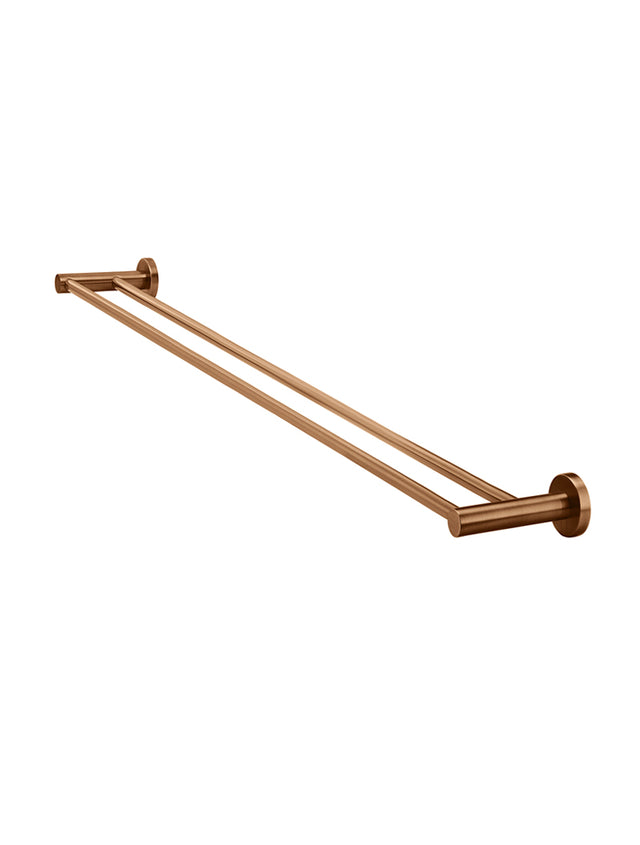 Round Double Towel Rail 900mm - PVD Lustre Bronze (SKU: MR01-R90-PVDBZ) by Meir