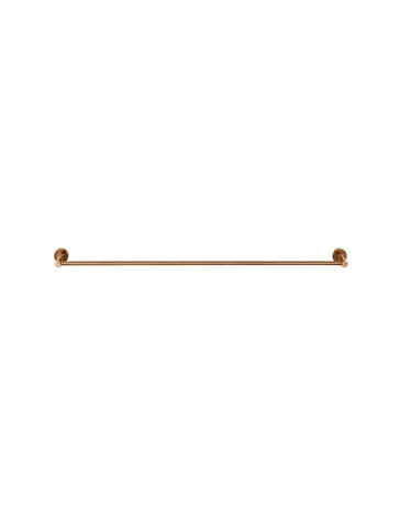 Round Single Towel Rail 600mm - Lustre Bronze