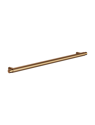 Öppen Round Pull 328mm Cabinet Handle (Linear Knurled) - Lustre Bronze