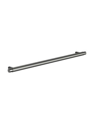 Öppen Round Pull 328mm Cabinet Handle (Linear Knurled) - Shadow Gunmetal
