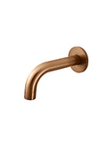 Universal Round Curved Spout 130mm - Lustre Bronze - MS05-130-PVDBZ