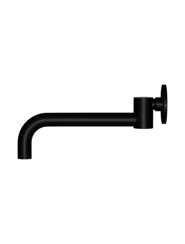 Round Swivel Wall Spout - Matte Black