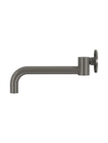 Round Swivel Wall Spout - Shadow Gunmetal - MS16-PVDGM