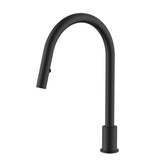Kitchen hob spout with pull out nozzle - Matte Black - MS18